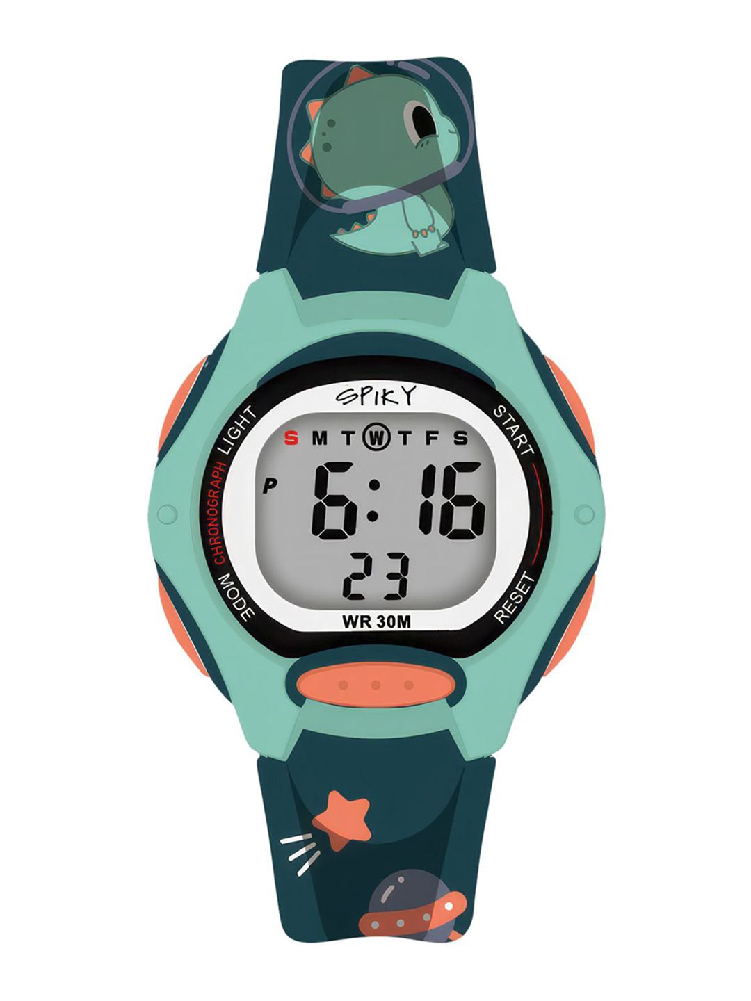 Spiky Unisex Kids Dial & Straps Digital Automatic Watch ZEVA18_GRN-picture-20