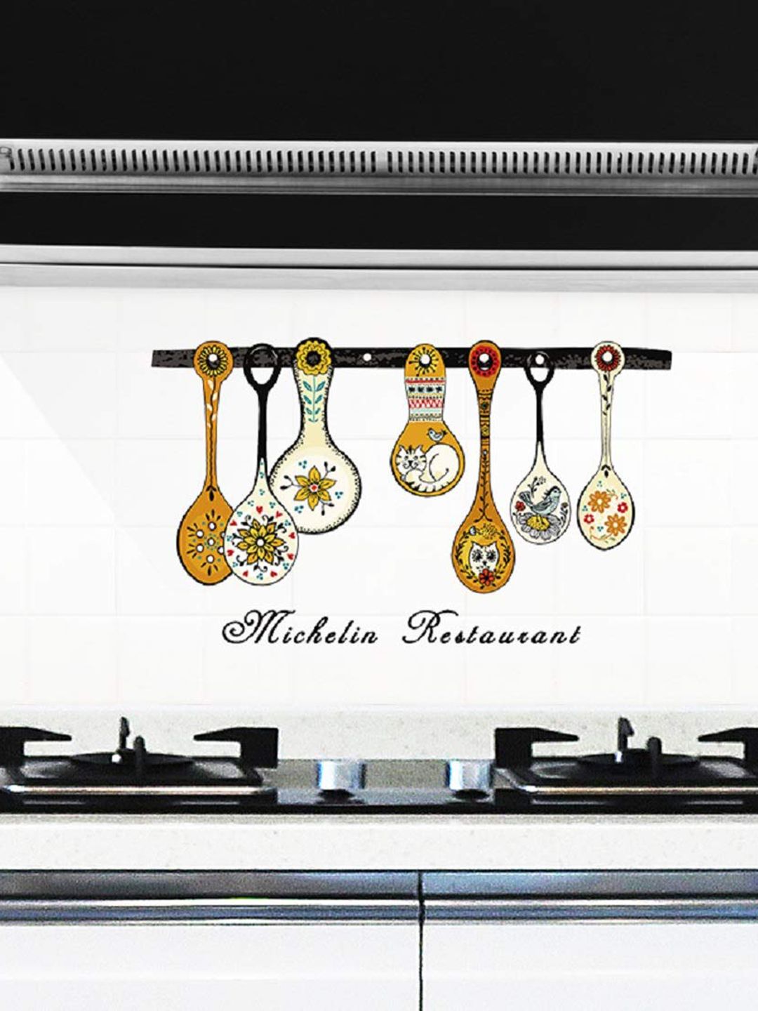 Asian royal Black & Brown Kitchen Printed Self-Adhesive Decals and Stickers-image-20