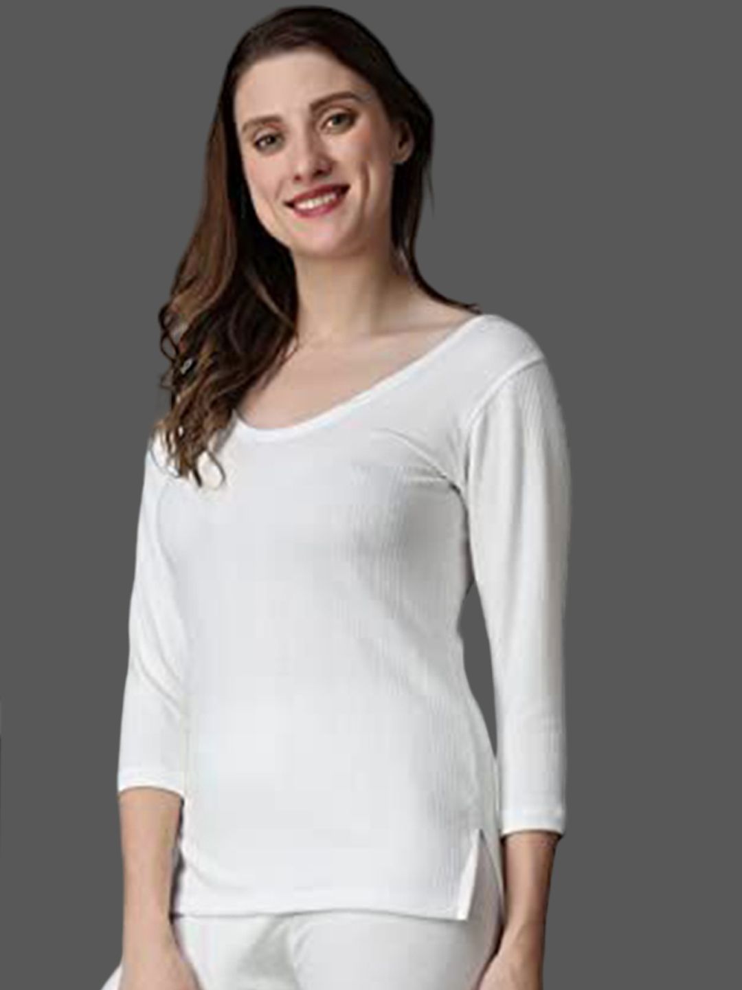 Wearslim Scoop Neck Cotton Thermal Top-picture-42