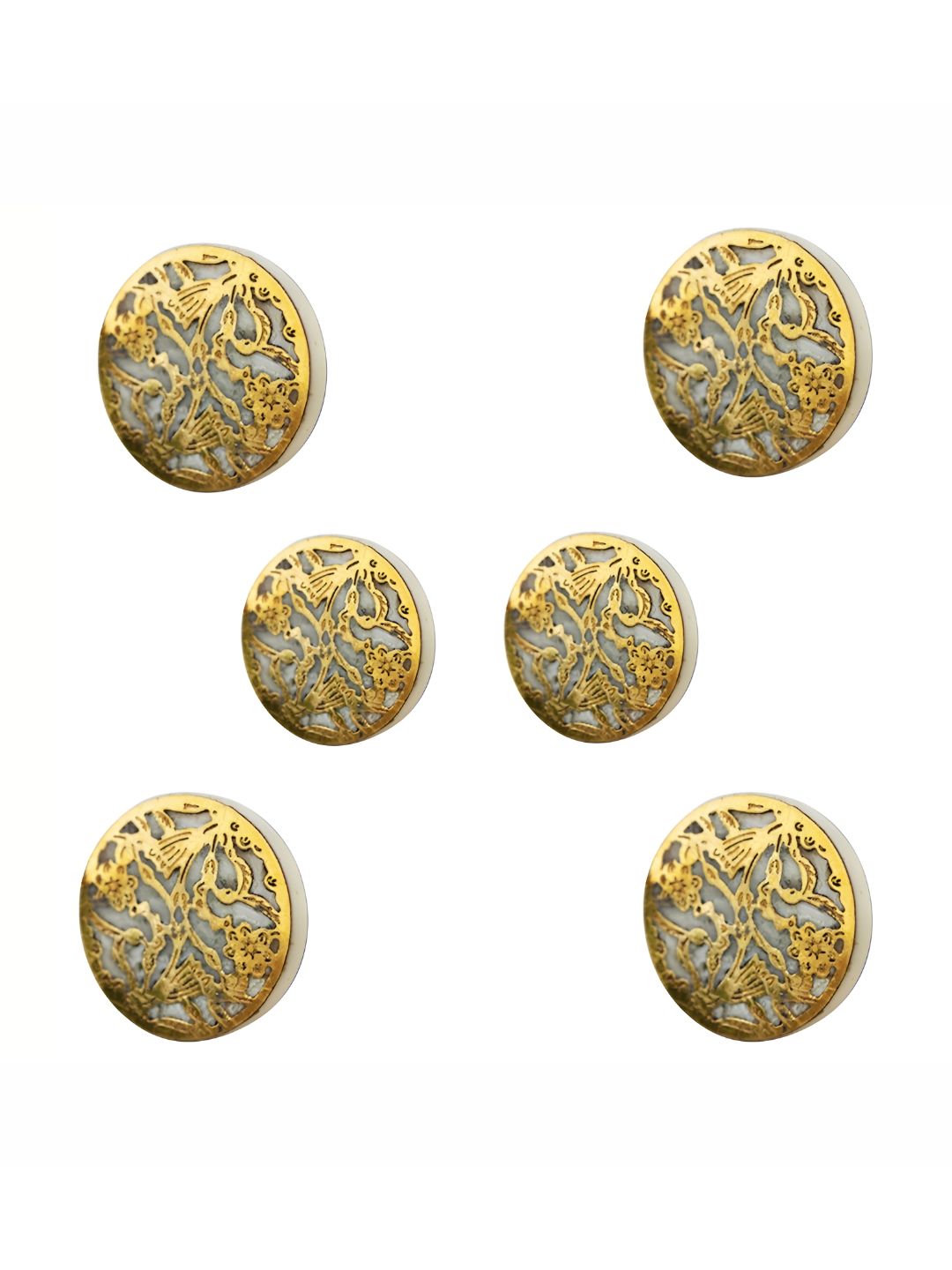Indianshelf 6Pcs Cream-Colored Textured Resin Knobs-picture-52