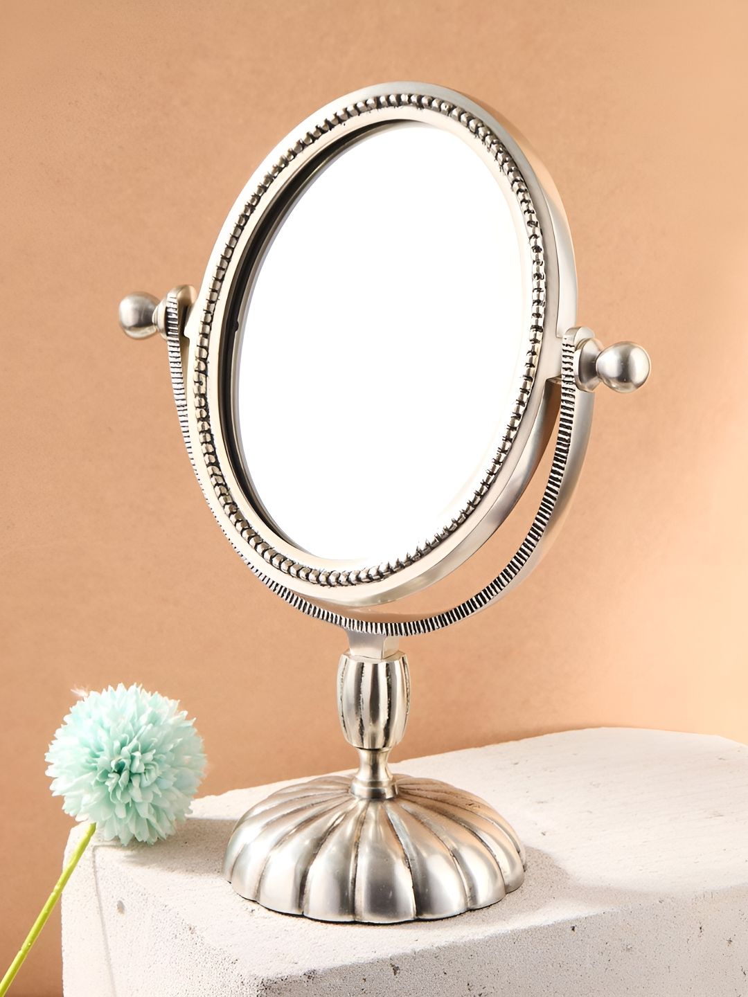 Fabindia Silver Round Table Mirrors