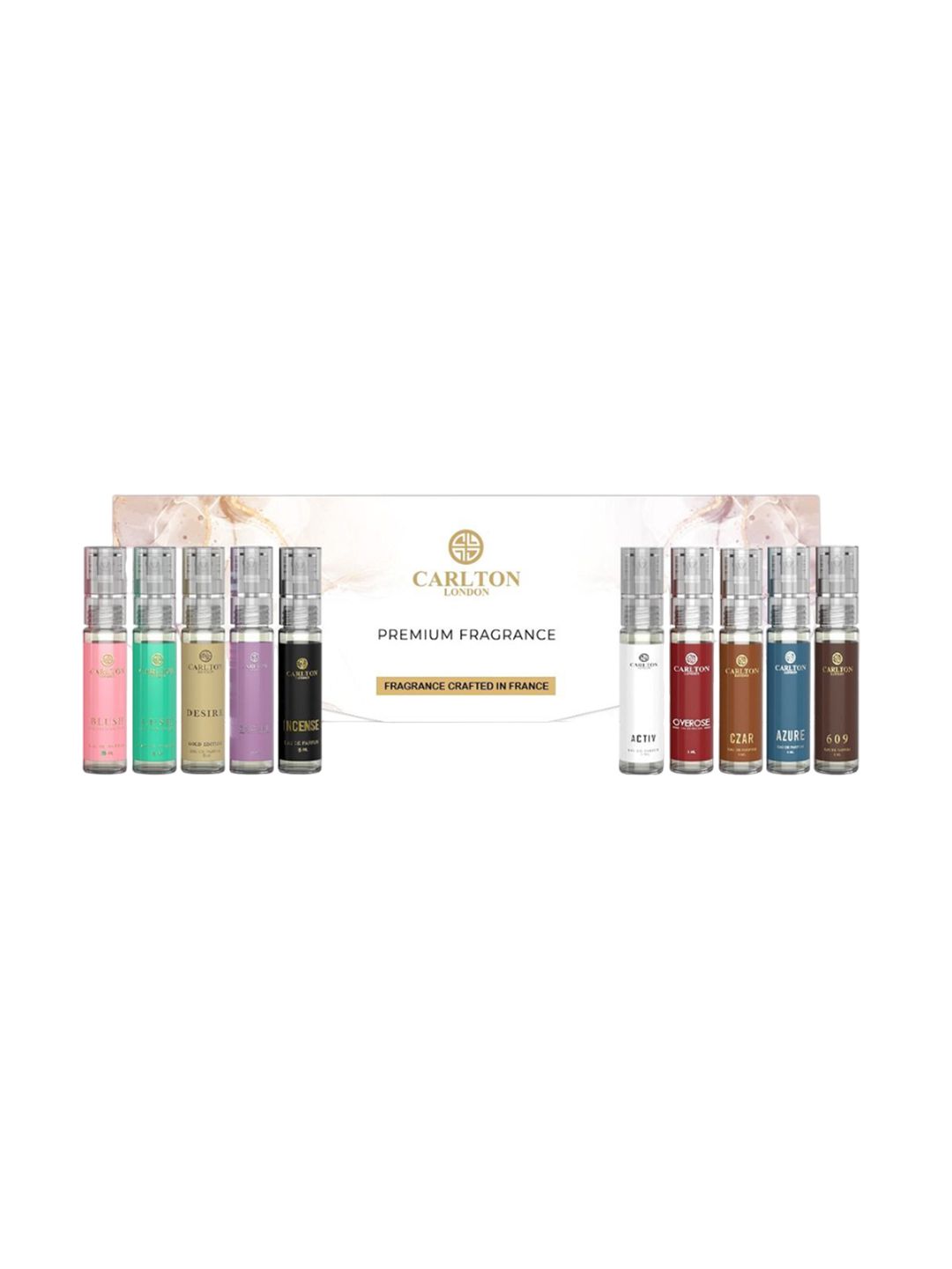 Carlton London Set Of 10 Blush, Lush, Desire, Escape, Incense,Activ, Overose Eau De Parfum-picture-58