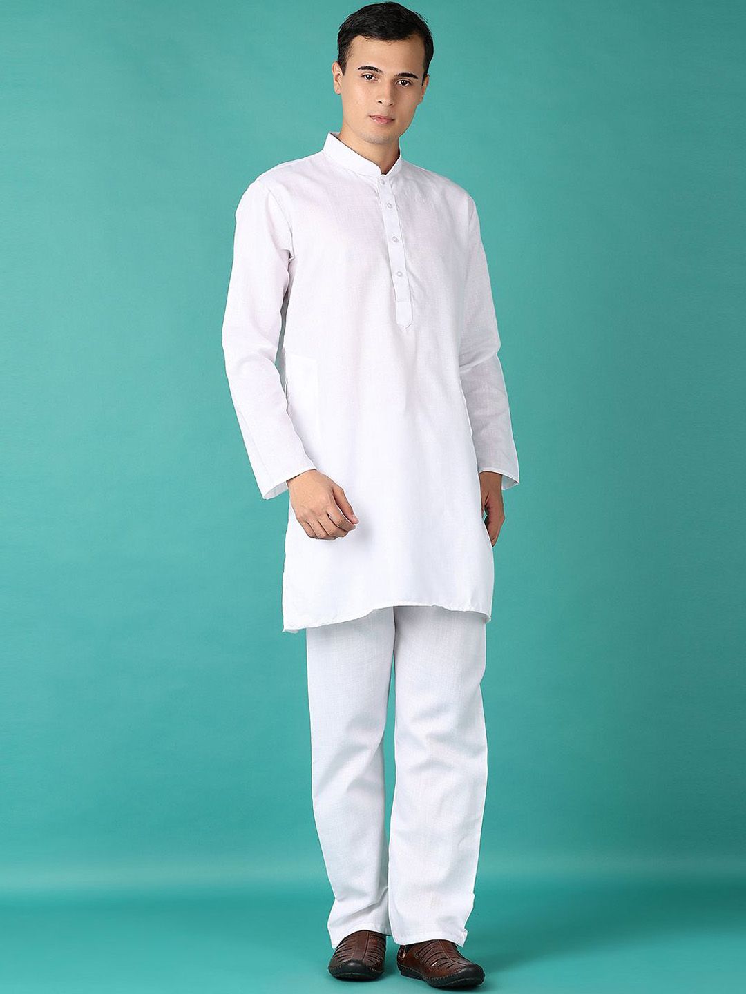 V-Mart Men Regular Pure Cotton Kurta with Churidar-image-27