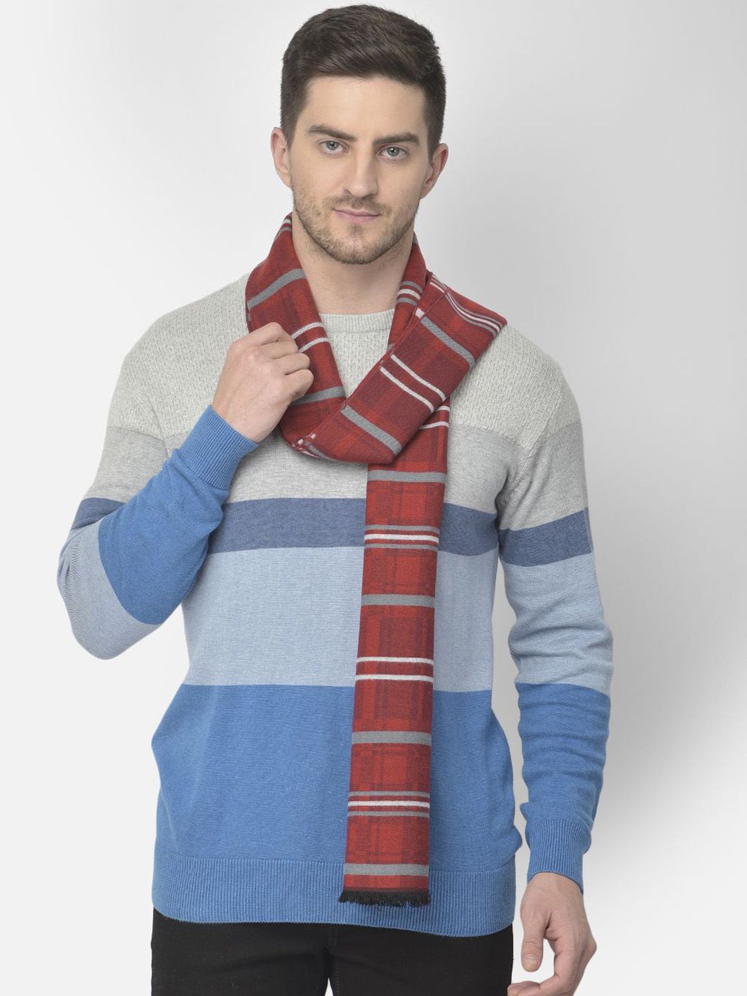 Cazzano Men Striped Acrylic Mufflers-picture-15