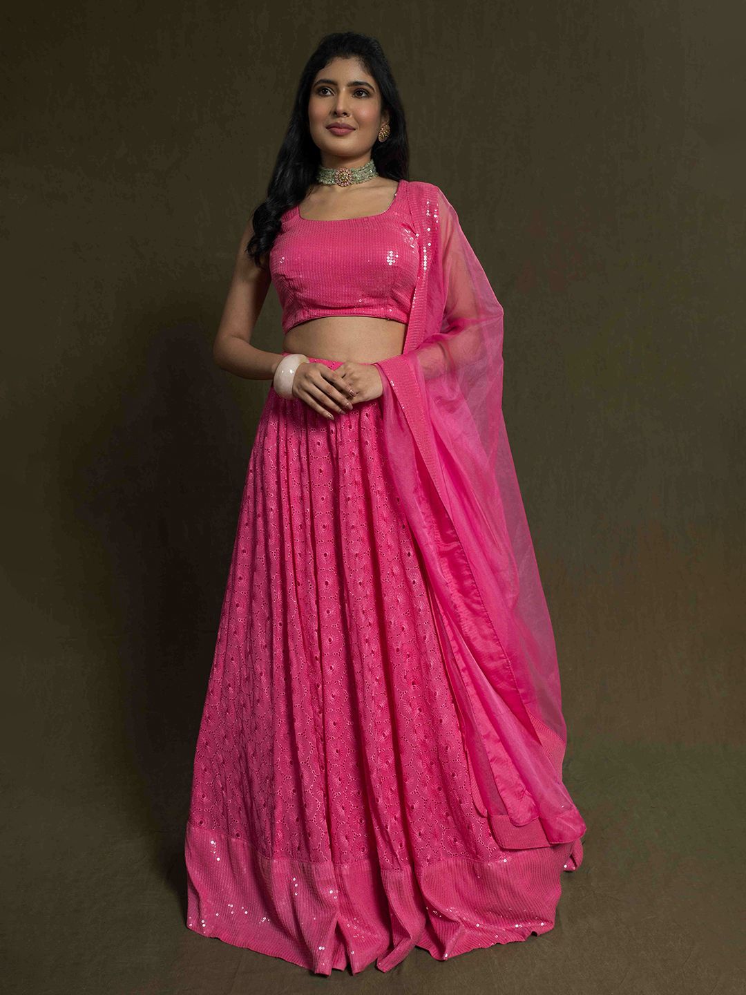 The Front Row Embellished Ready to Wear Lehenga & Blouse With Dupatta-picture-33