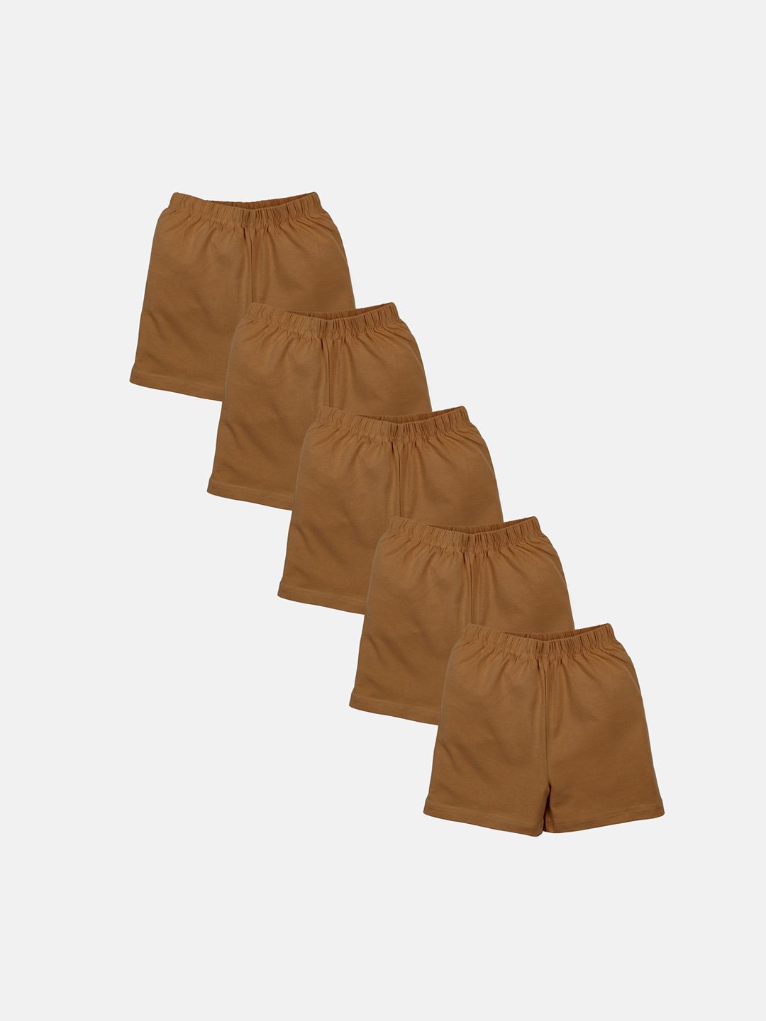 KiddoPanti Girls Pack Of 5 Regular Fit Mid-Rise Cycling Shorts-picture-16