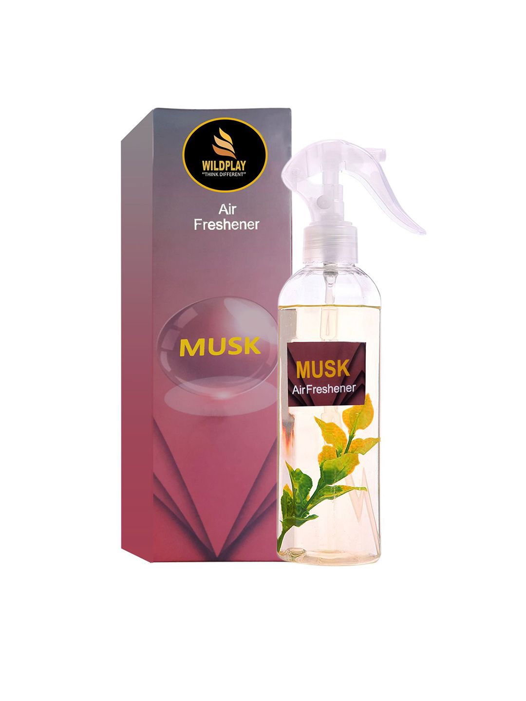 WILDPLAY Pink & Transparent Premium MuskRoom Air Freshener Spray - 250 ml-image-31