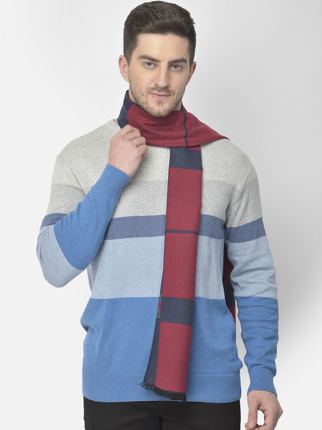 Cazzano Men Patterned Acrylic Mufflers-picture-15