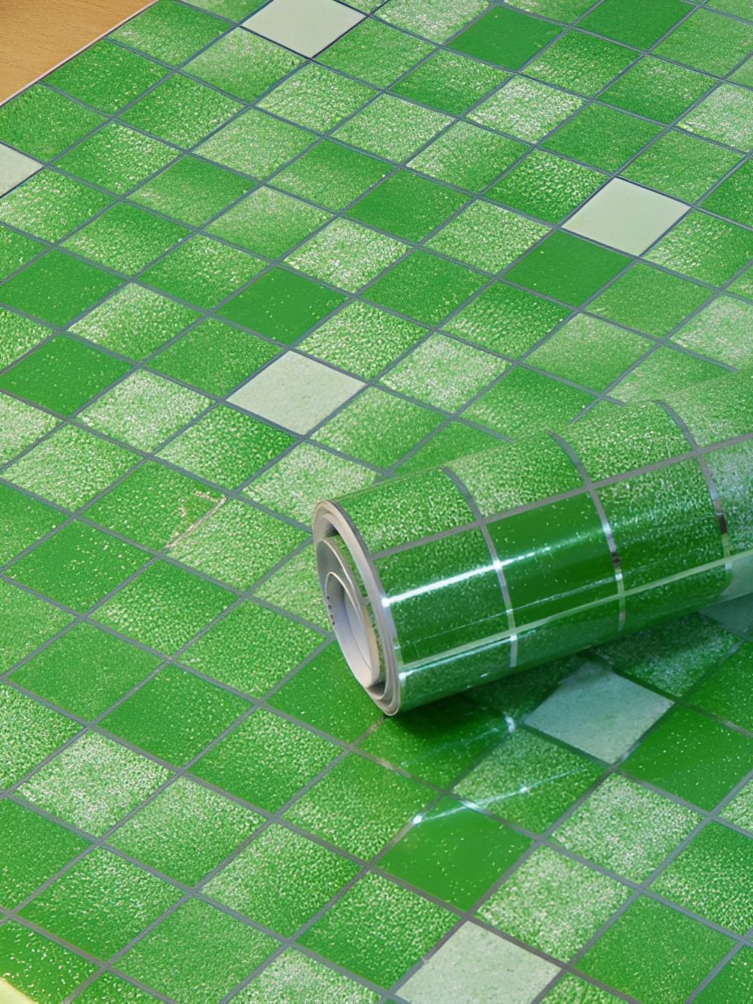 Asian royal Green & White Printed Waterproof Wallpaper-picture-22