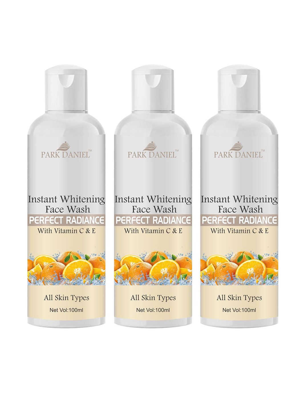 Park Daniel Set Of 3 Instant Whitening Face Wash With Perfect Radiance Vitamin C & E -100g-image-46
