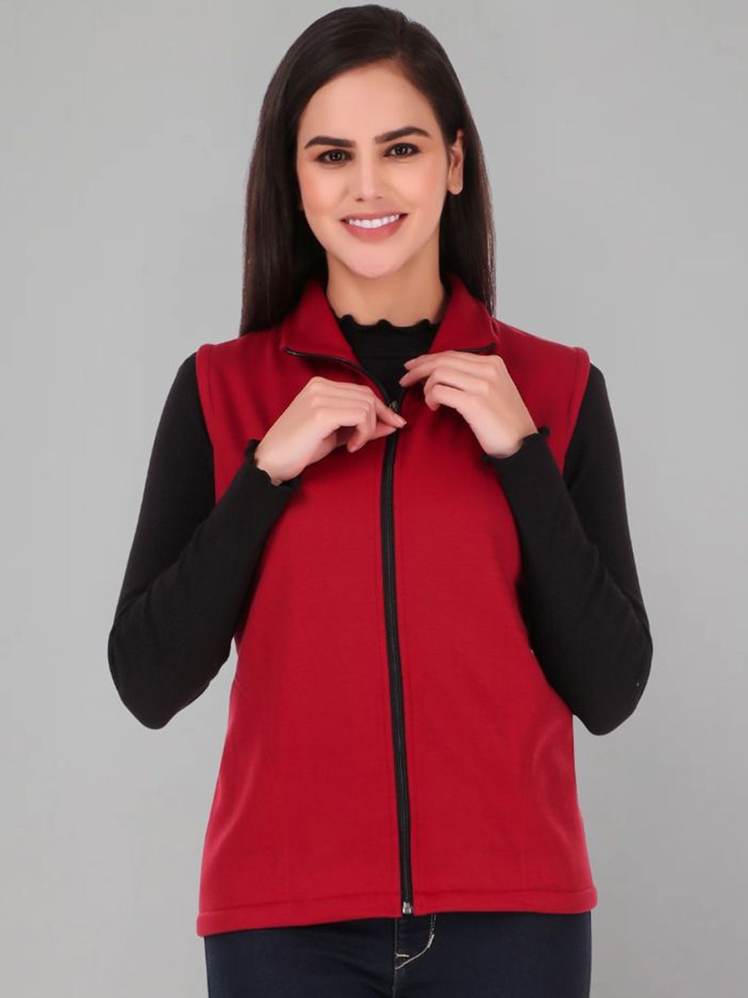 Zuvino Women Fleece Lightweight Open Front Jacket-picture-19