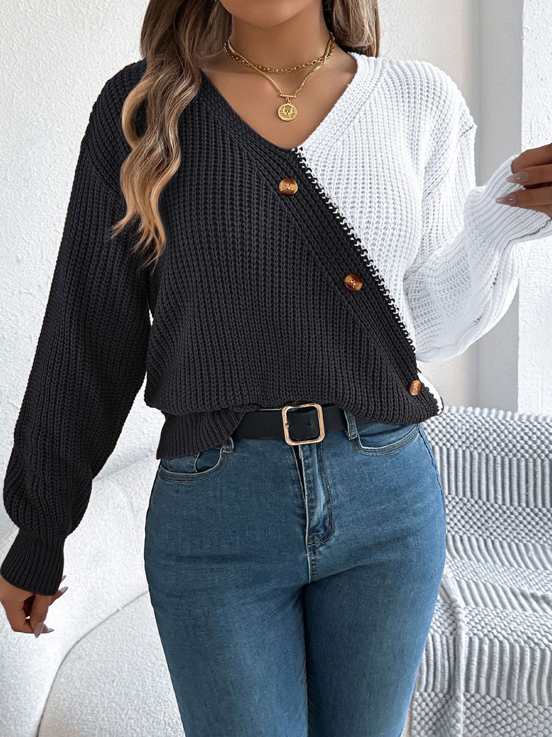 StyleCast x Revolte Women Colourblocked Pullover-picture-30