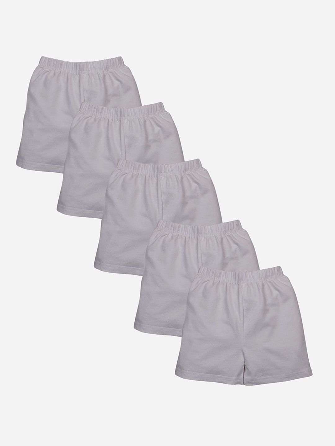 KiddoPanti Girls Pack Of 5 Regular Fit Mid-Rise Cycling Shorts-picture-18