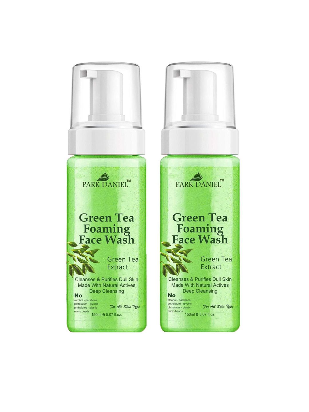 Park Daniel Set Of 2 Green Tea Foaming Face Wash- 150 ml Each-image-20