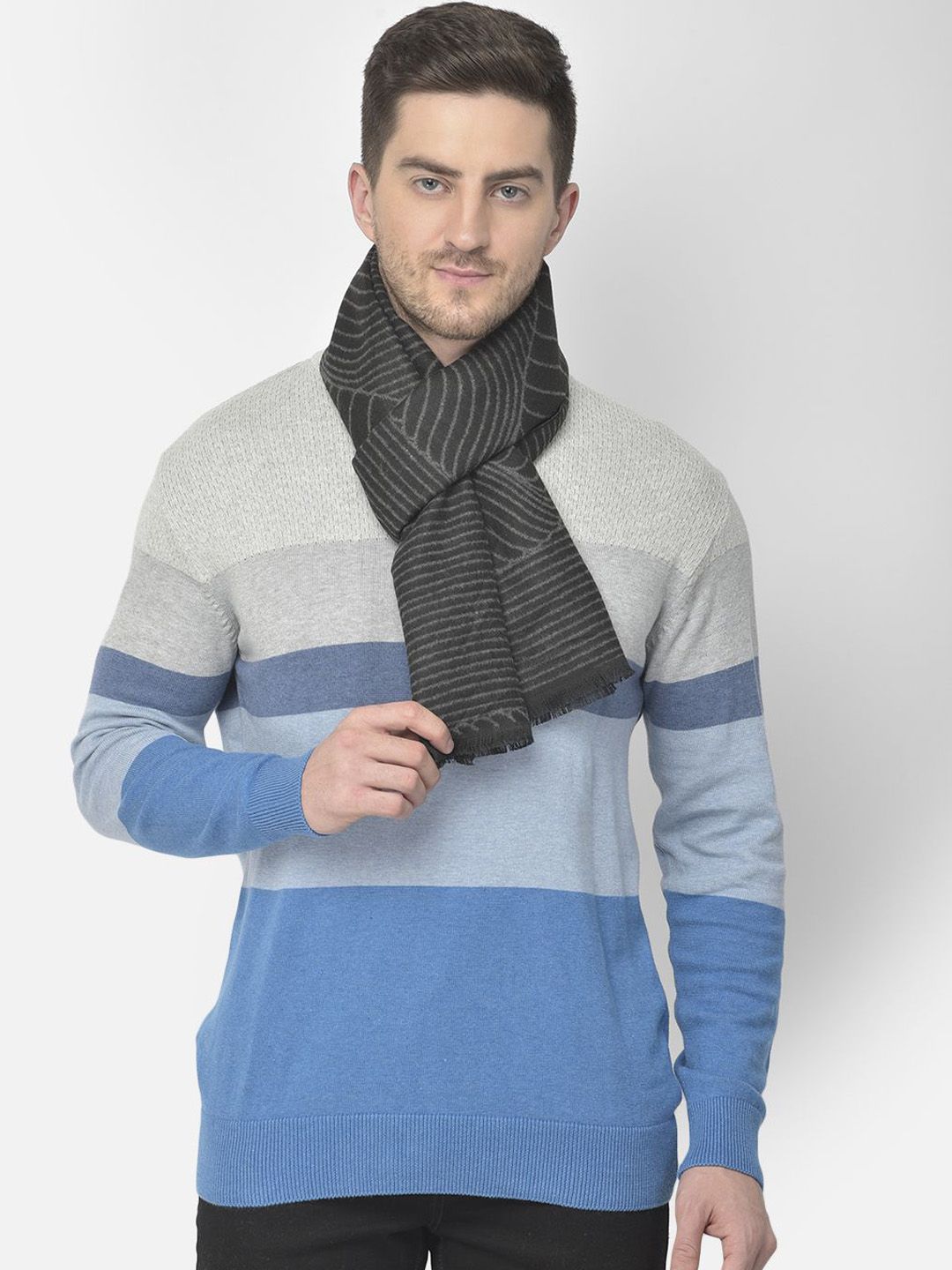 Cazzano Men Striped Acrylic Mufflers-picture-16