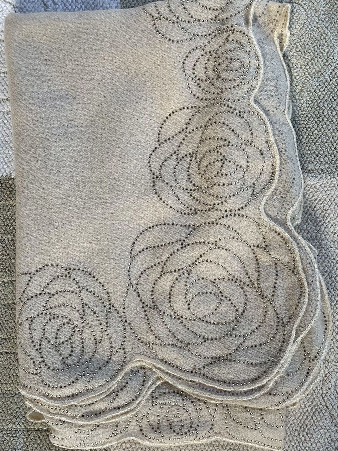 Stole & Yarn Floral Embroidered Shawl-image-34