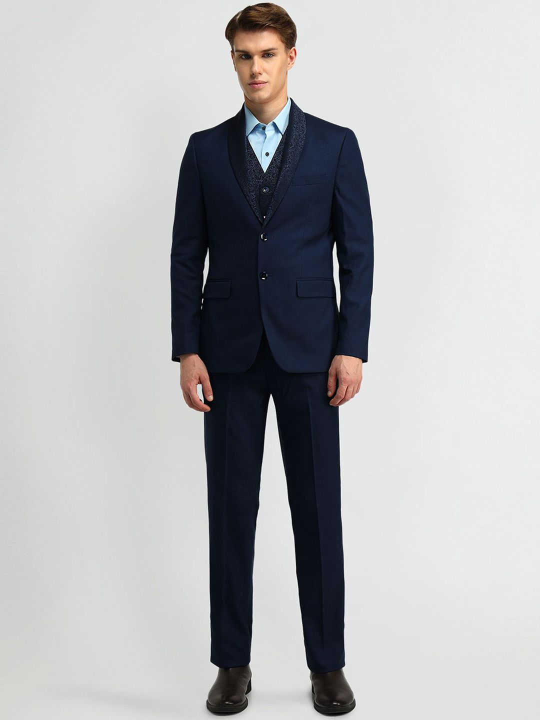 Arrow Men Single-Breasted 3 Piece Formal Suit-picture-25