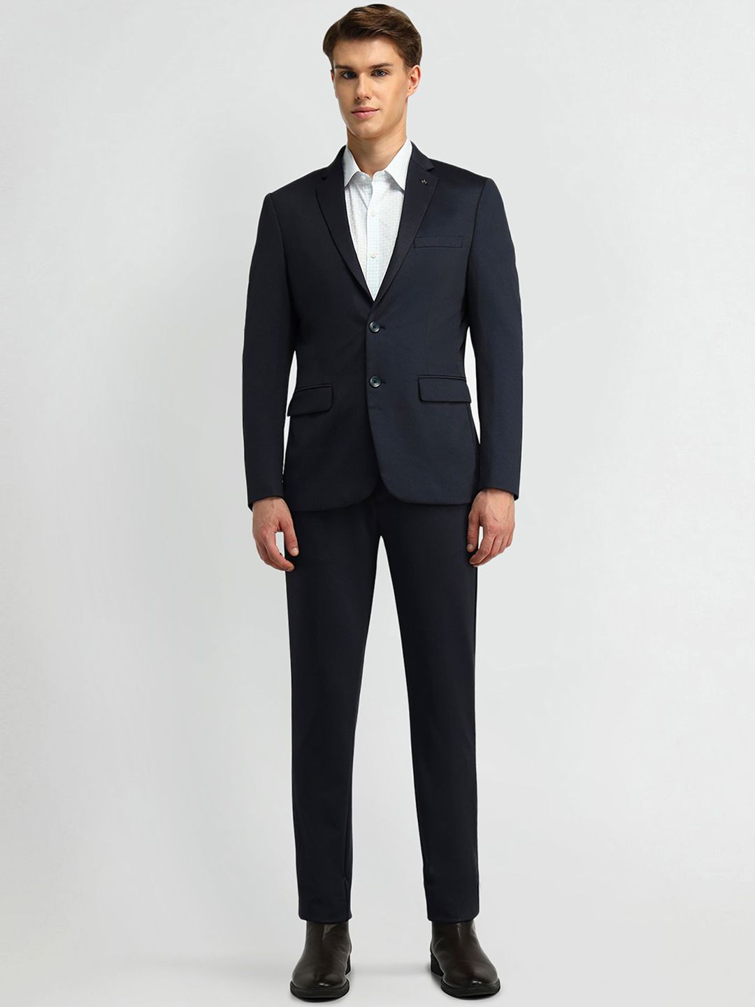 Arrow Men Slim-Fit Single-BreastedBlazer and Trousers Two-Piece Formal Suit-picture-36