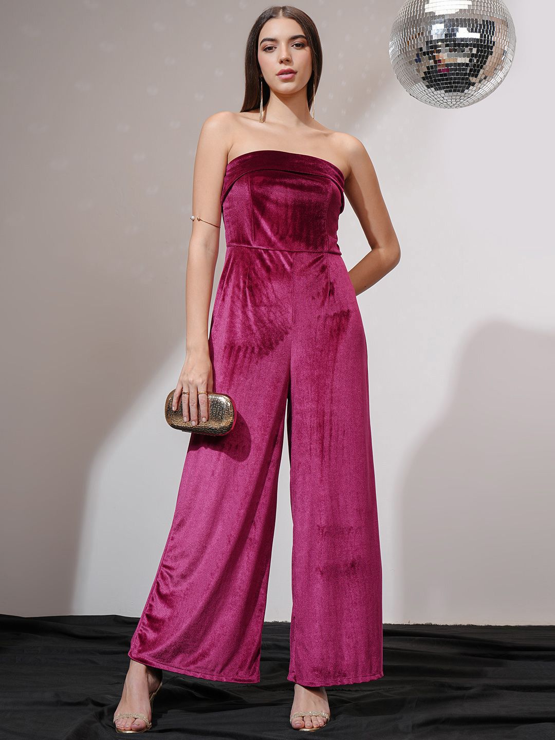 ESPYR By Tokyo Talkies Women Strapless Basic Jumpsuit-picture-12