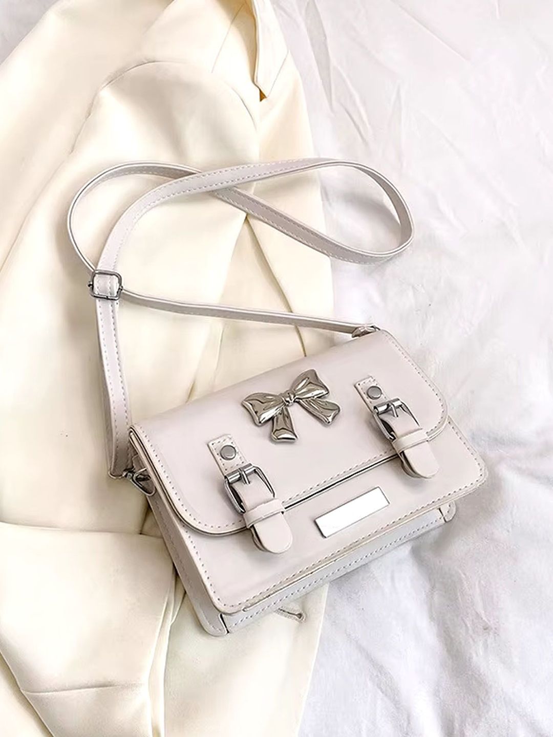 StyleCast Checked Structured Sling Bag with-picture-51