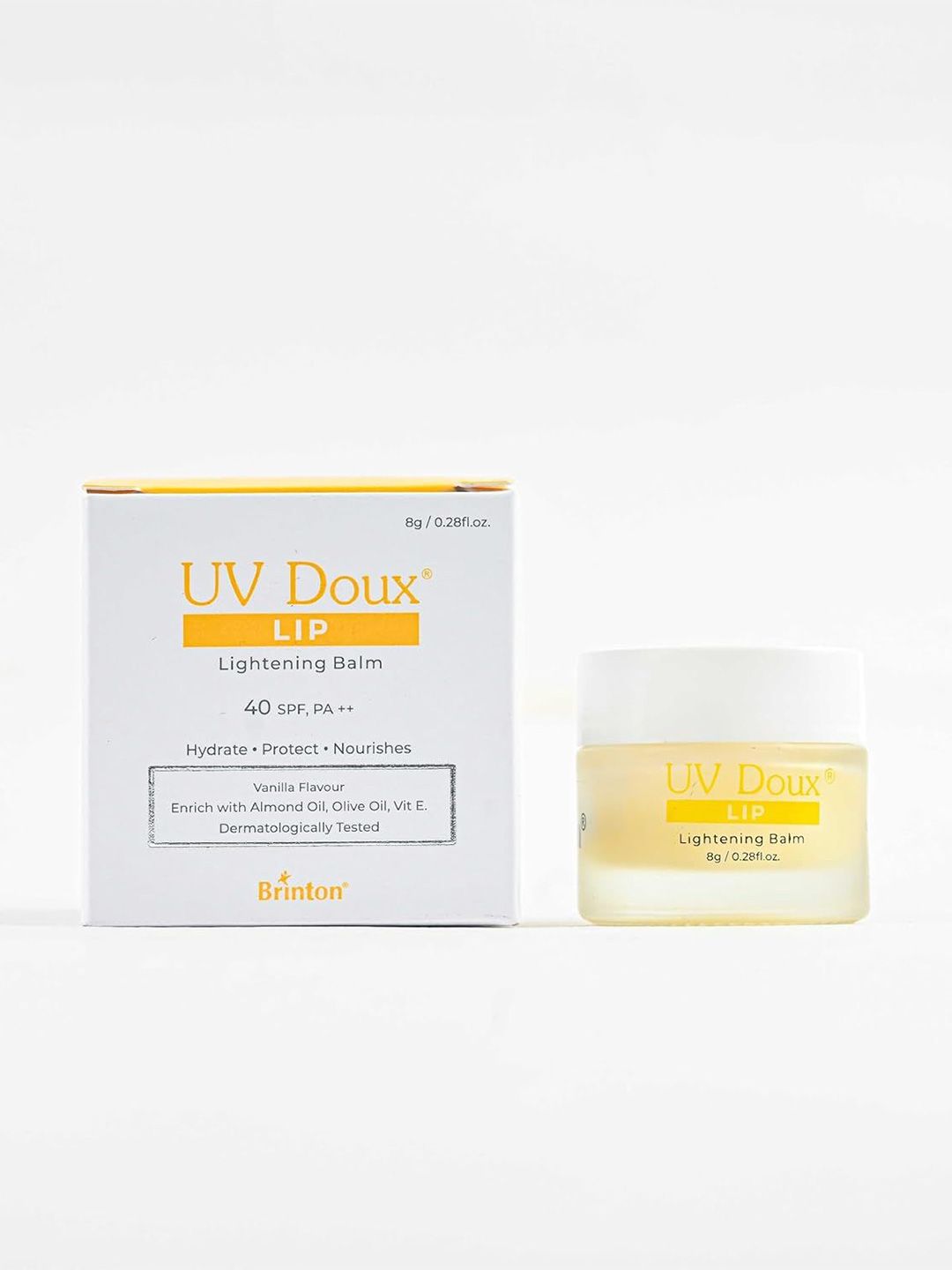 Brinton UV Doux Lip Lightening Balm With SPF 40 PA++ With Vitamin E - 8 g - Vanilla-picture-22
