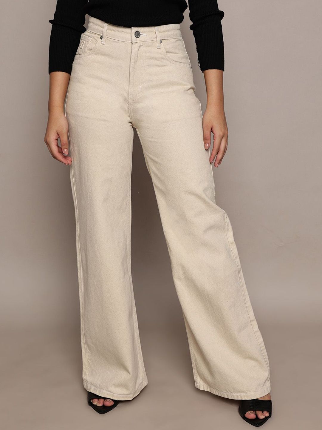 French Connection Women Smart Relaxed Fit Stretchable Jeans-picture-25