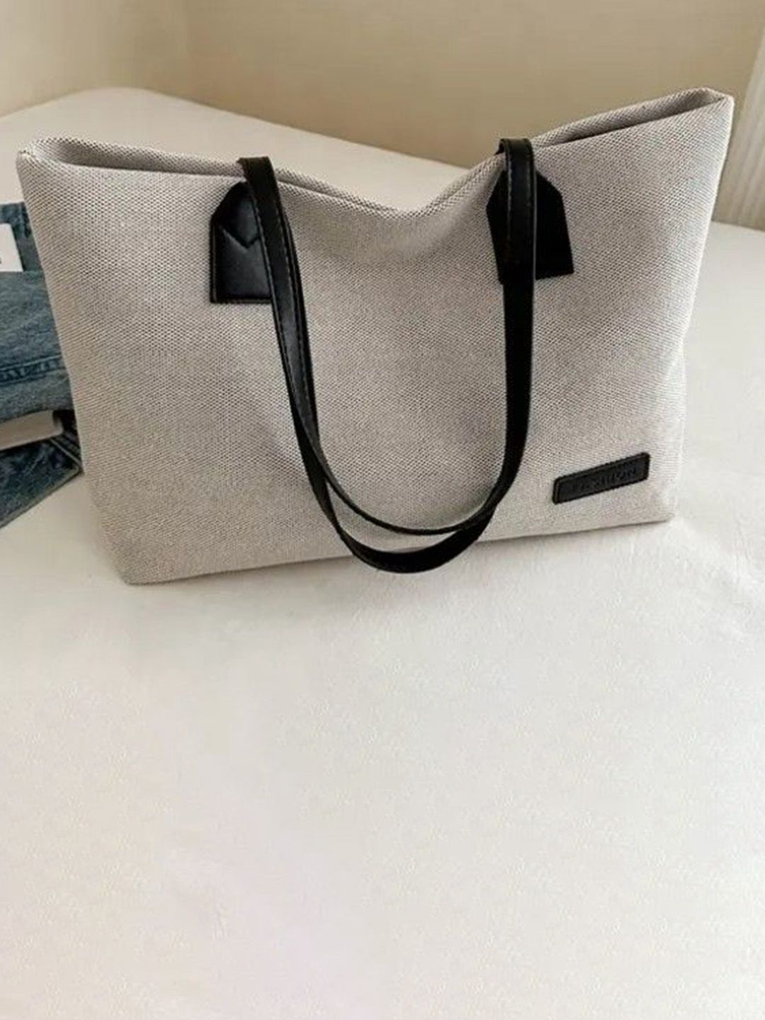 StyleCast Textured Shopper Handheld Bag with Quilted-picture-21