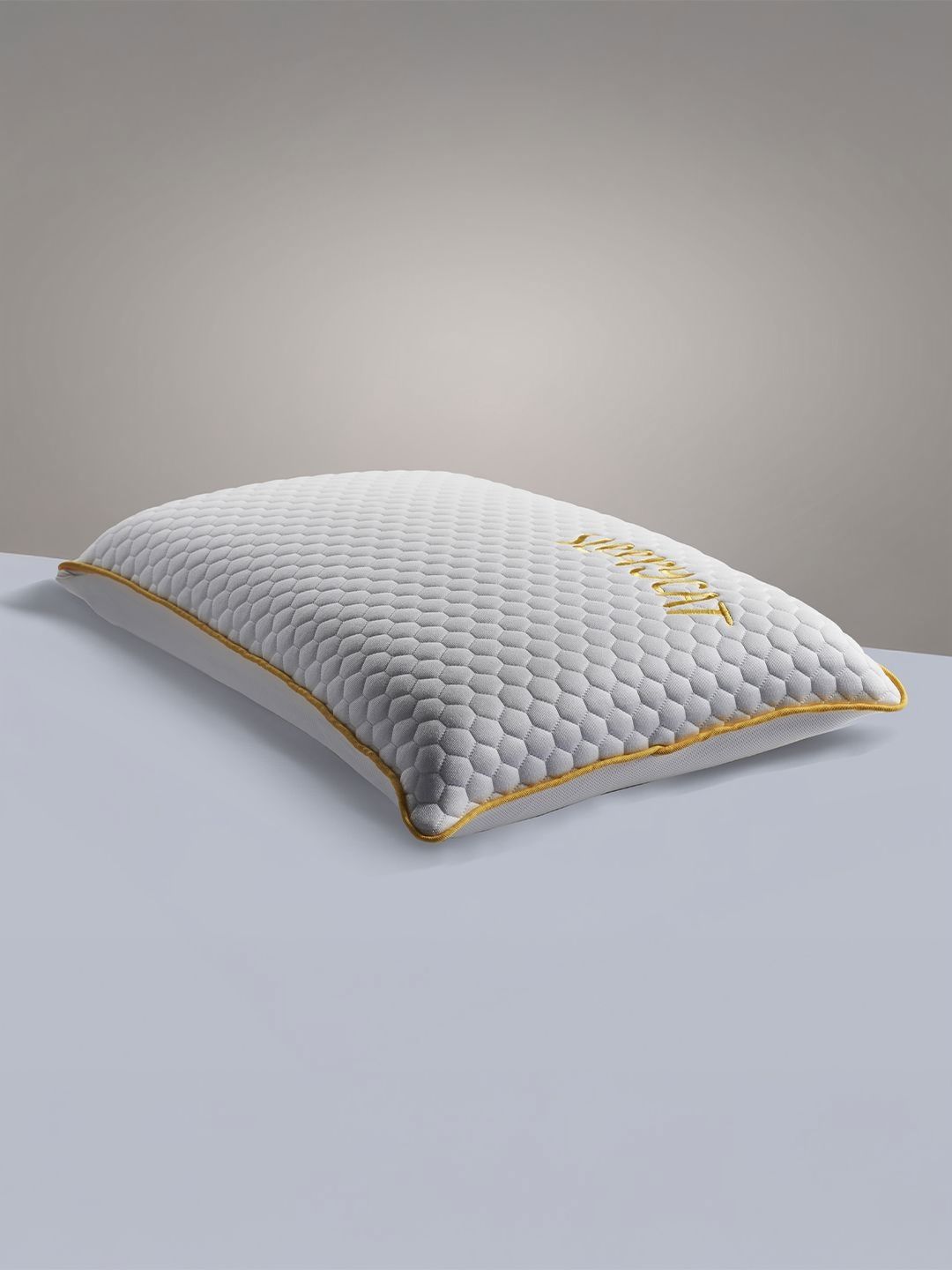 SleepyCat White Memory Foam Filled Polyester Lightweight Sleep Pillow-picture-58