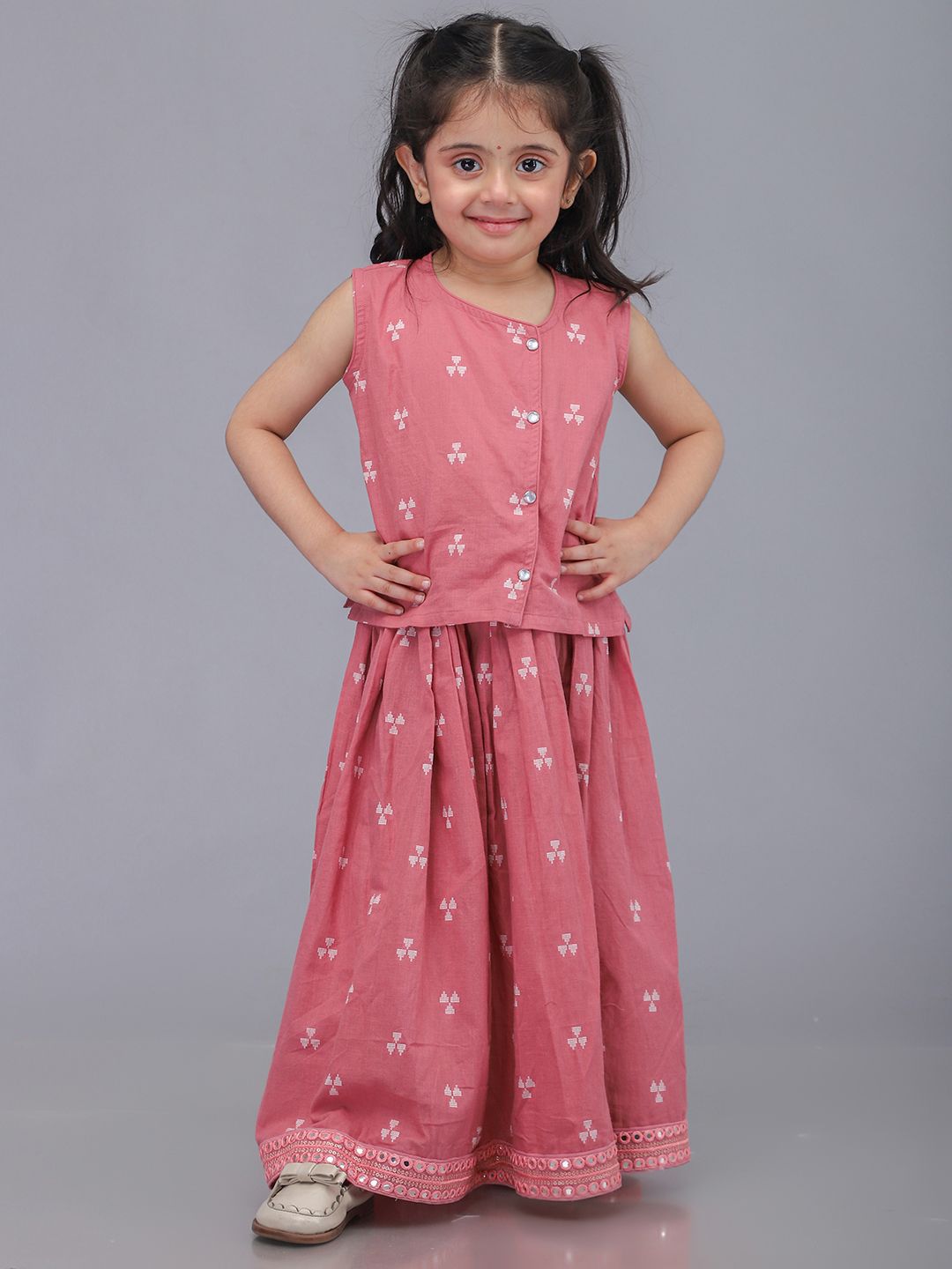 Biglilpeople Girls Printed Ready to Wear Lehenga &-picture-14