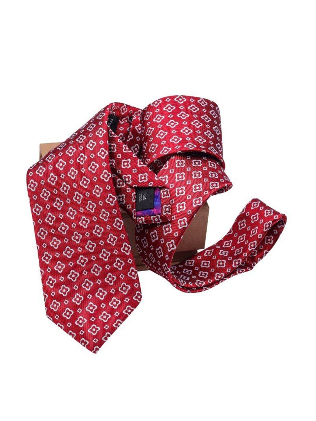 The Tie Hub Men Printed Skinny Tie-picture-27
