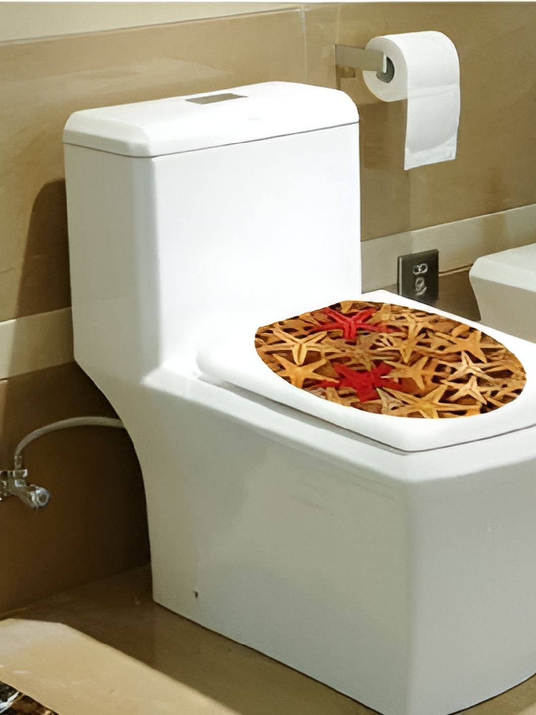 Asian royal Brown & Beige Printed Water Proof Wall Sticker-image-32