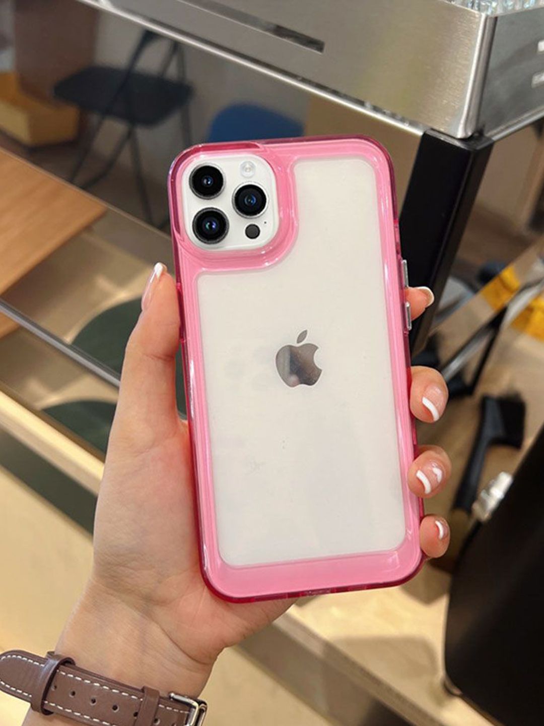 Luxury Kase Solid Printed iPhone 12 Pro Max Back Case Mobile Accessories-image-10