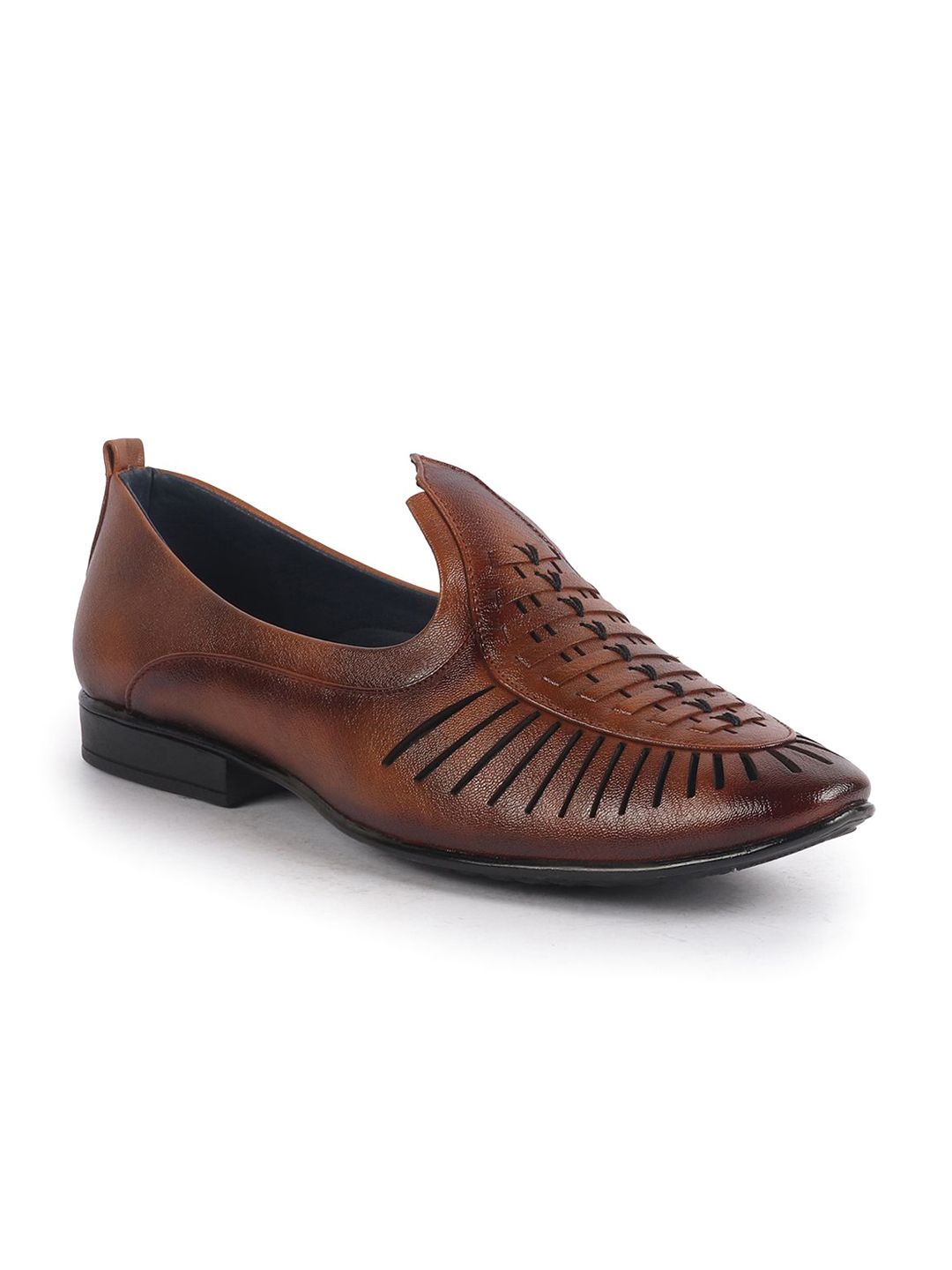 FAUSTO Men Woven Design Mojaris-image-41