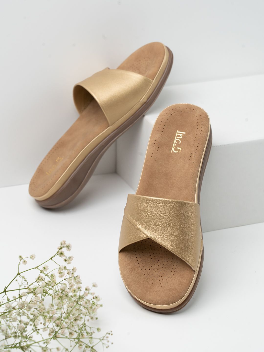 Inc 5 Women Slip On Open Toe Flats-image-29