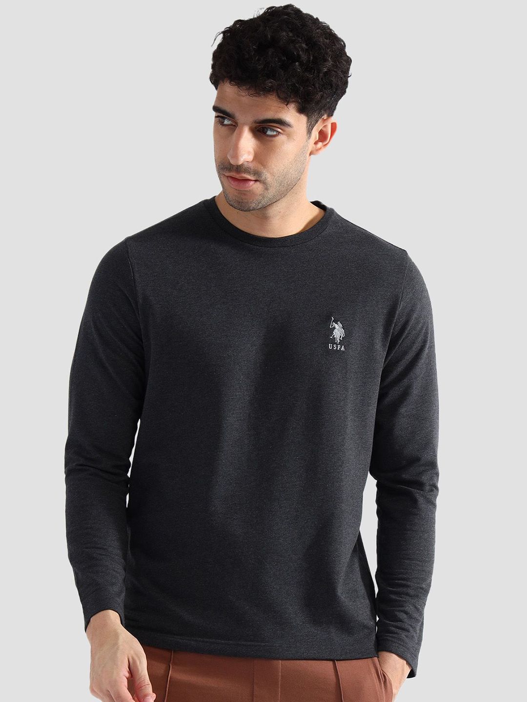 U.S. Polo Assn. Round NeckPure Cotton Lounge T-Shirt-image-17