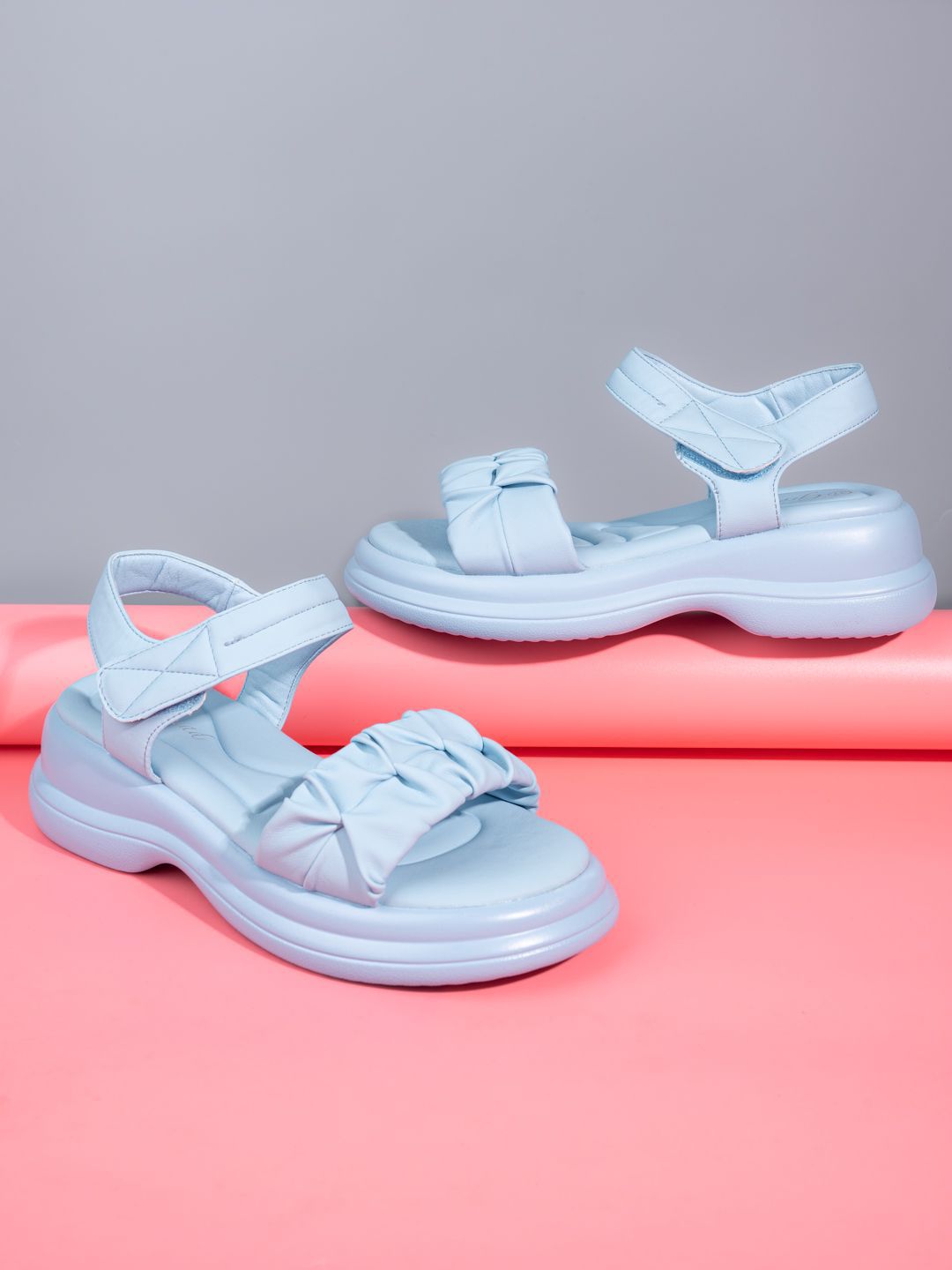 BRISKERS Women Gromad Classic Charm Open Toe Platform Heels-picture-18