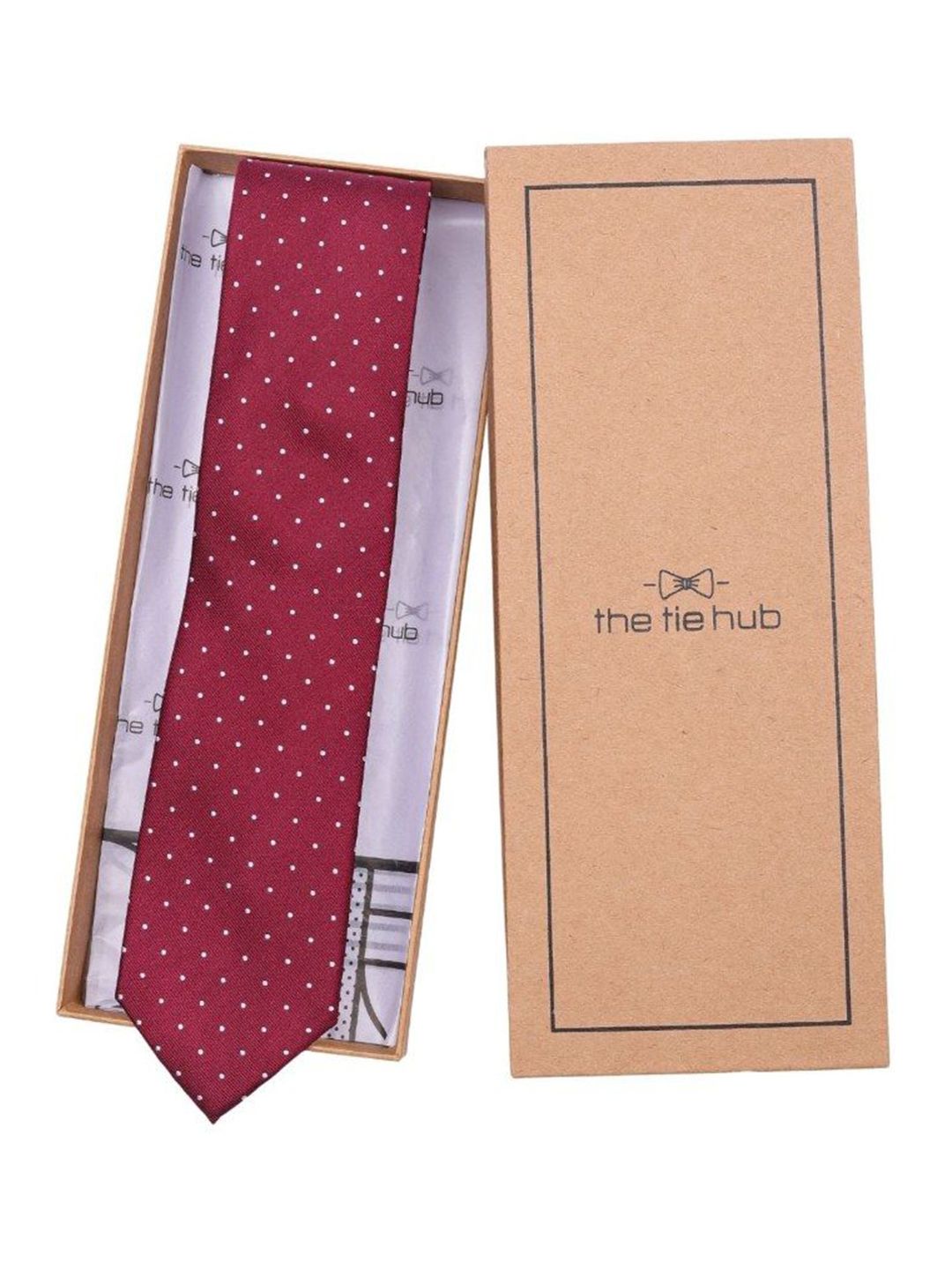 The Tie Hub Men Printed Skinny Tie-picture-41