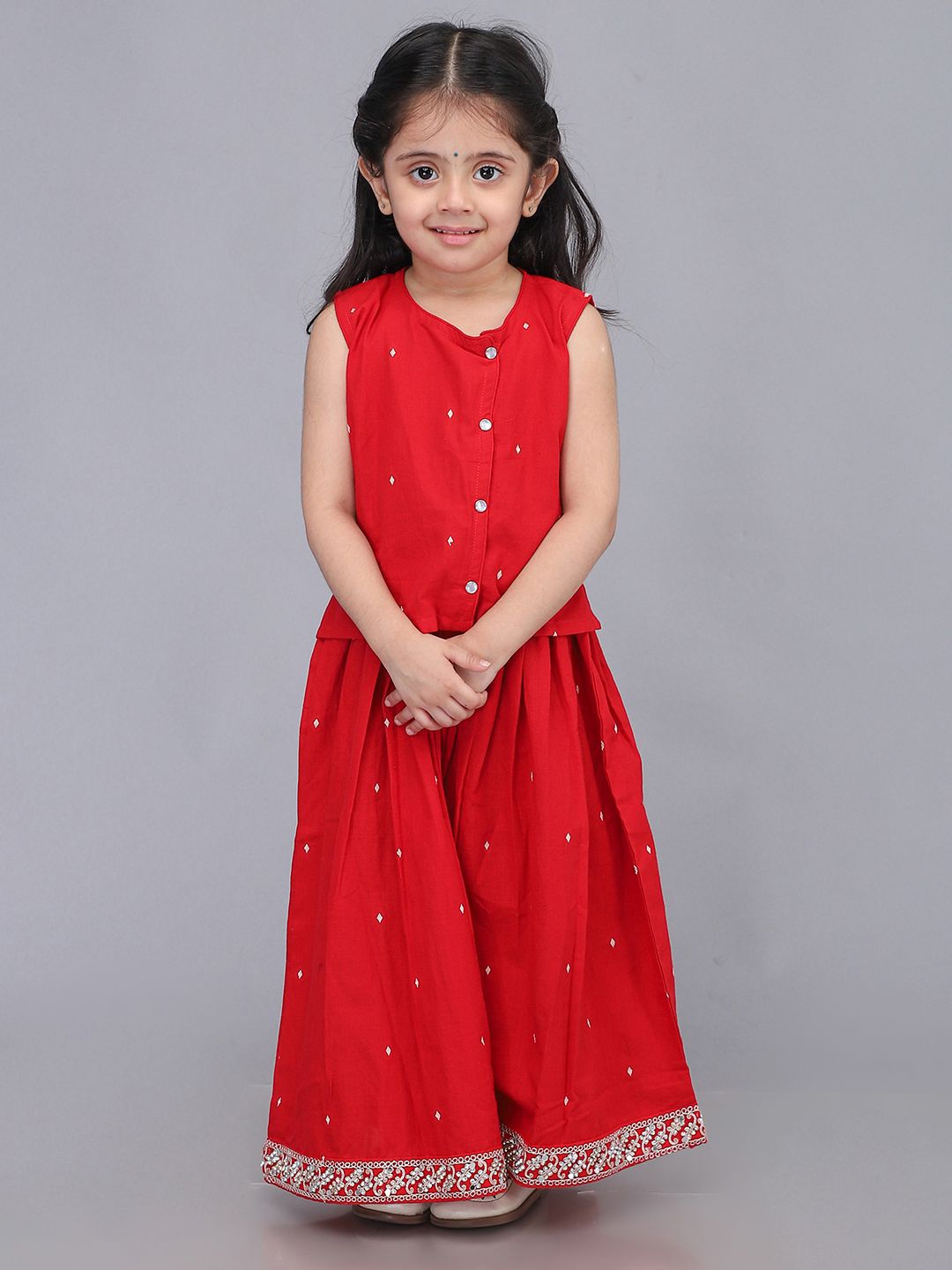 Biglilpeople Girls Printed Ready to Wear Lehenga &-picture-12