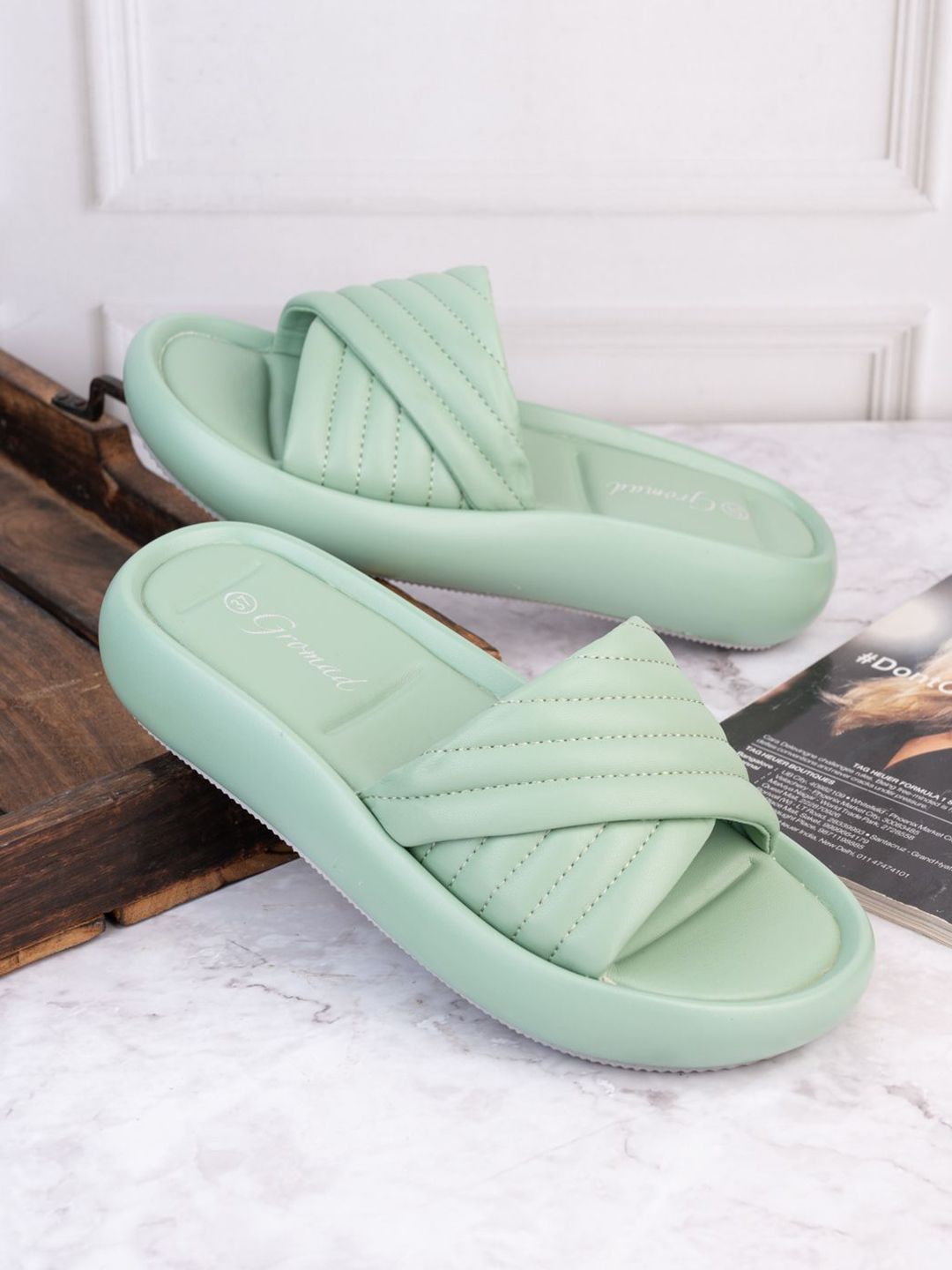 BRISKERS Gromad Ocean Breeze Open Toe Flatform Heels-picture-40