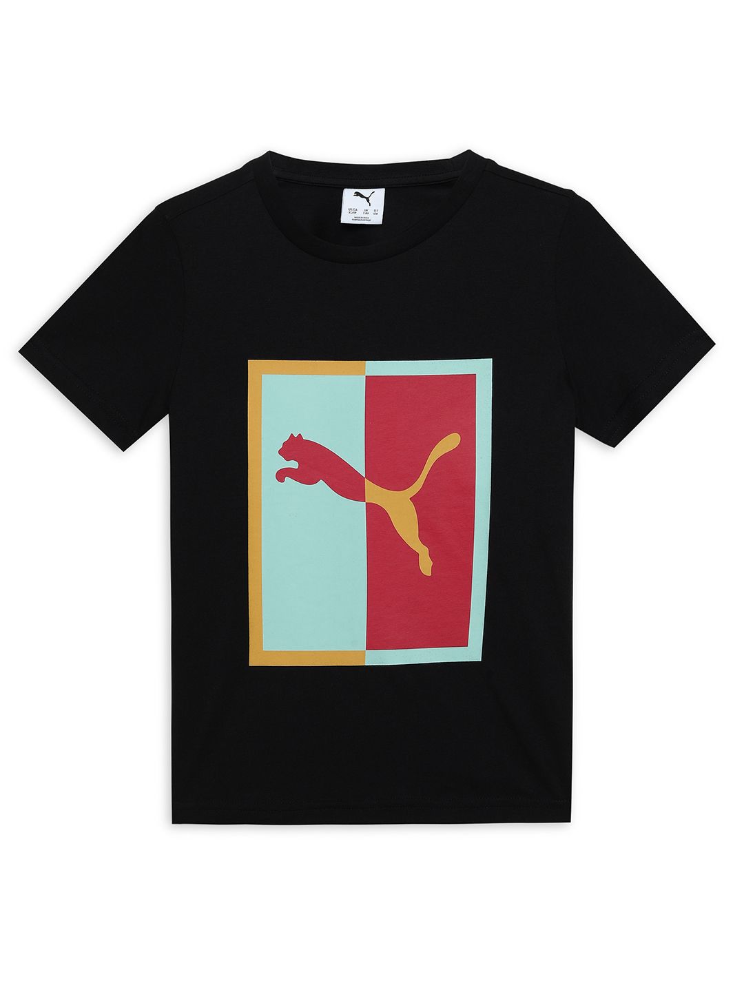Puma Boys Box Graphic Youth Cotton Tee-picture-19