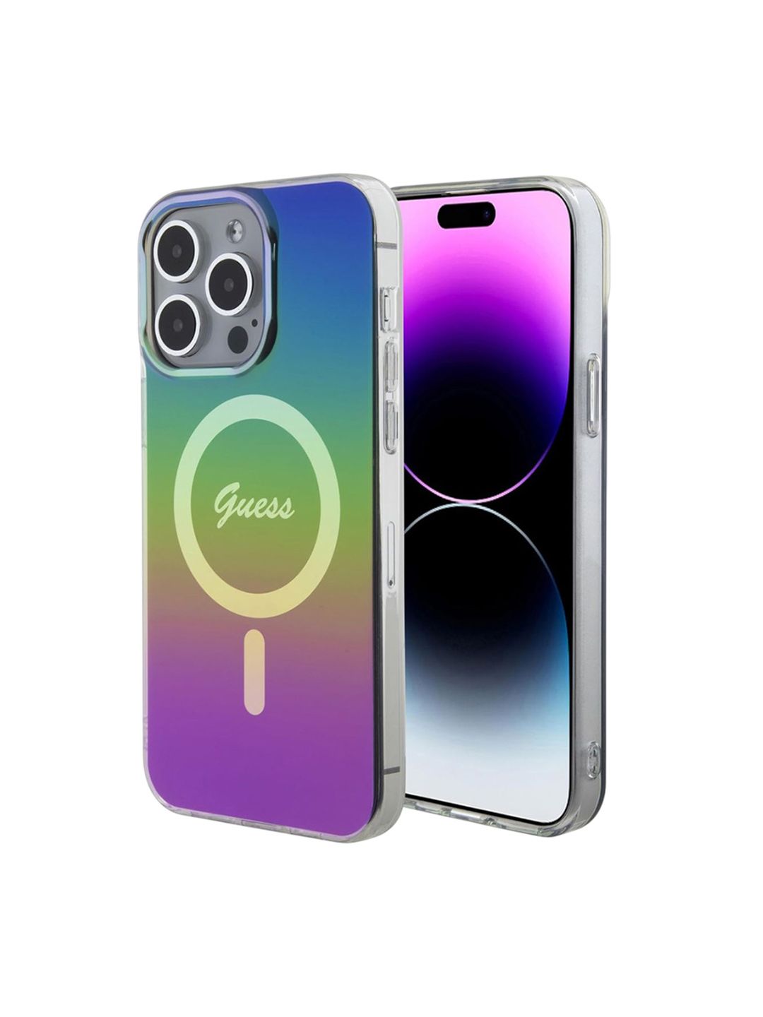 GUESS Black Iridescent Iphone 15 Pro Max Hc Iml Magsafe Case-picture-12