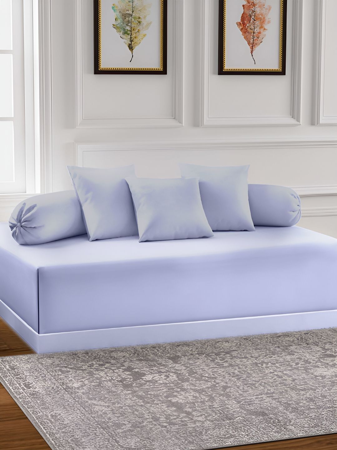 Arrabi 6-Pcs Purple Diwan Set-image-16