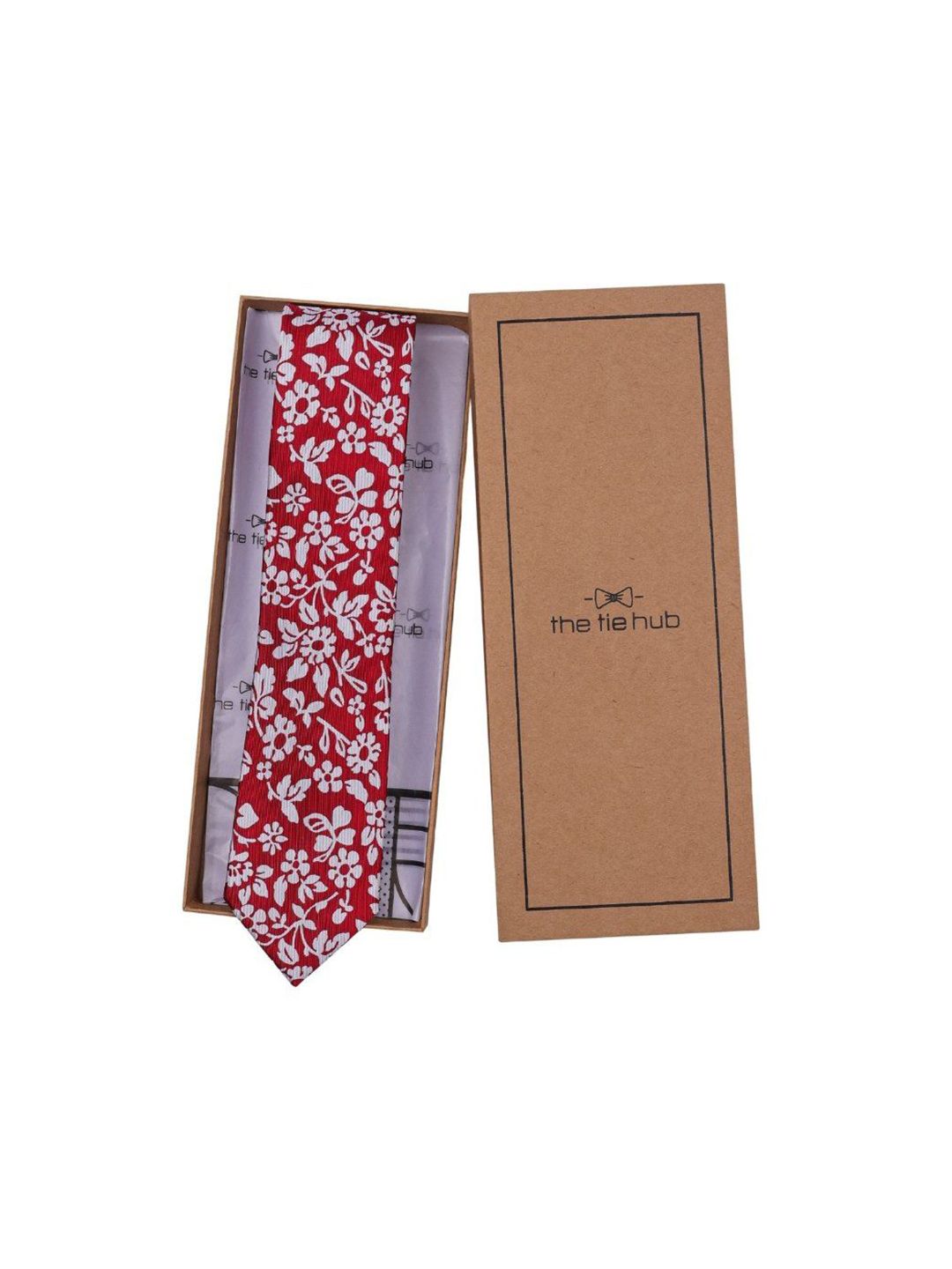 The Tie Hub Men Printed Skinny Tie-picture-54