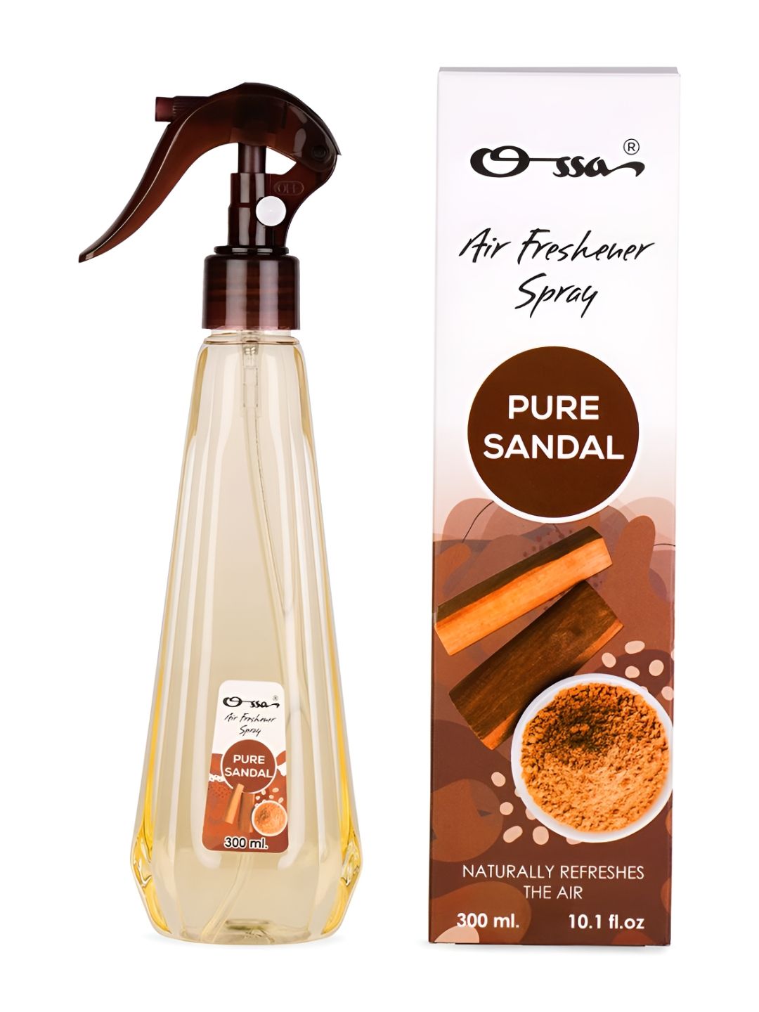 Ossa Brown Pure Sandal Long Lasting Air Freshener Spray - 300 ml-picture-11