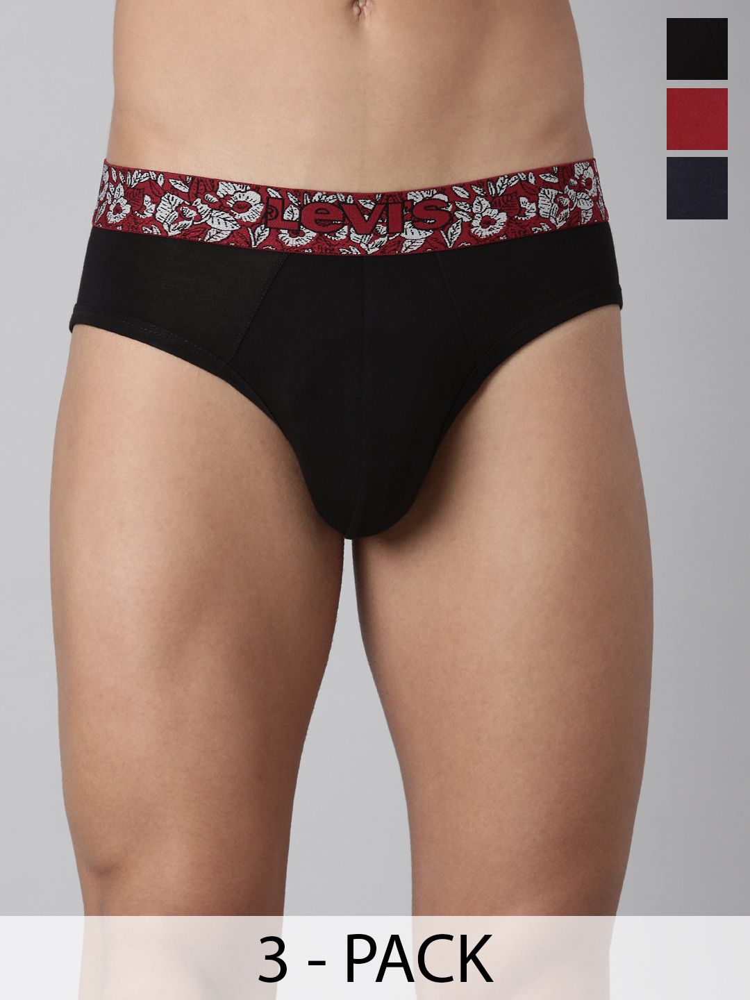 Levis Pack of 3 Mid-Rise Basic Briefs Style-GZ005_M-image-42