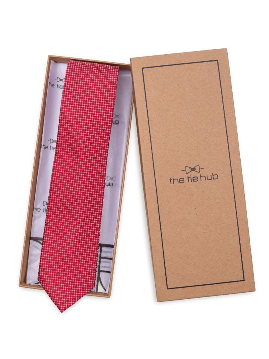 The Tie Hub Men Printed Skinny Tie-picture-19