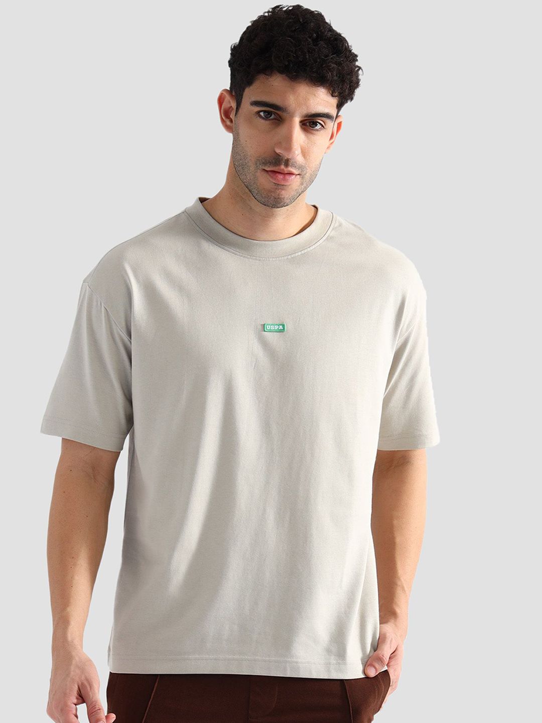U.S. Polo Assn. Round Neck Pure Cotton Lounge T-Shirt-picture-29