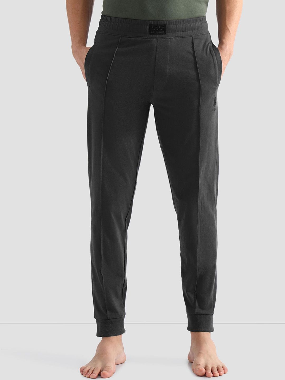 U.S. Polo Assn. Cotton Relaxed-Fit Mid-Rise Lounge Joggers-picture-13