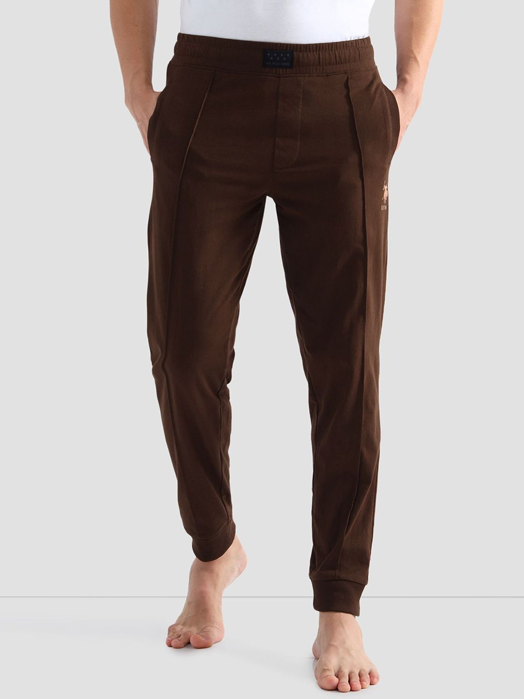 U.S. Polo Assn. Men Mid-Rise Relaxed Fit Lounge Joggers-picture-49