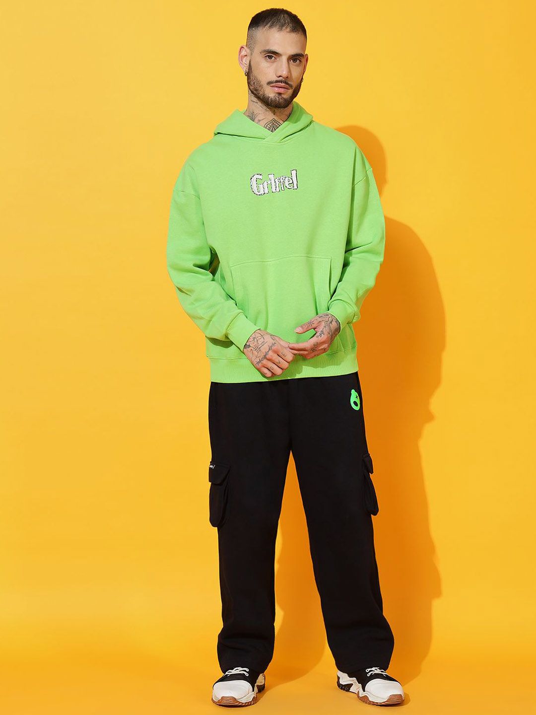 GRIFFEL Men Printed Hooded Tracksuits-picture-15